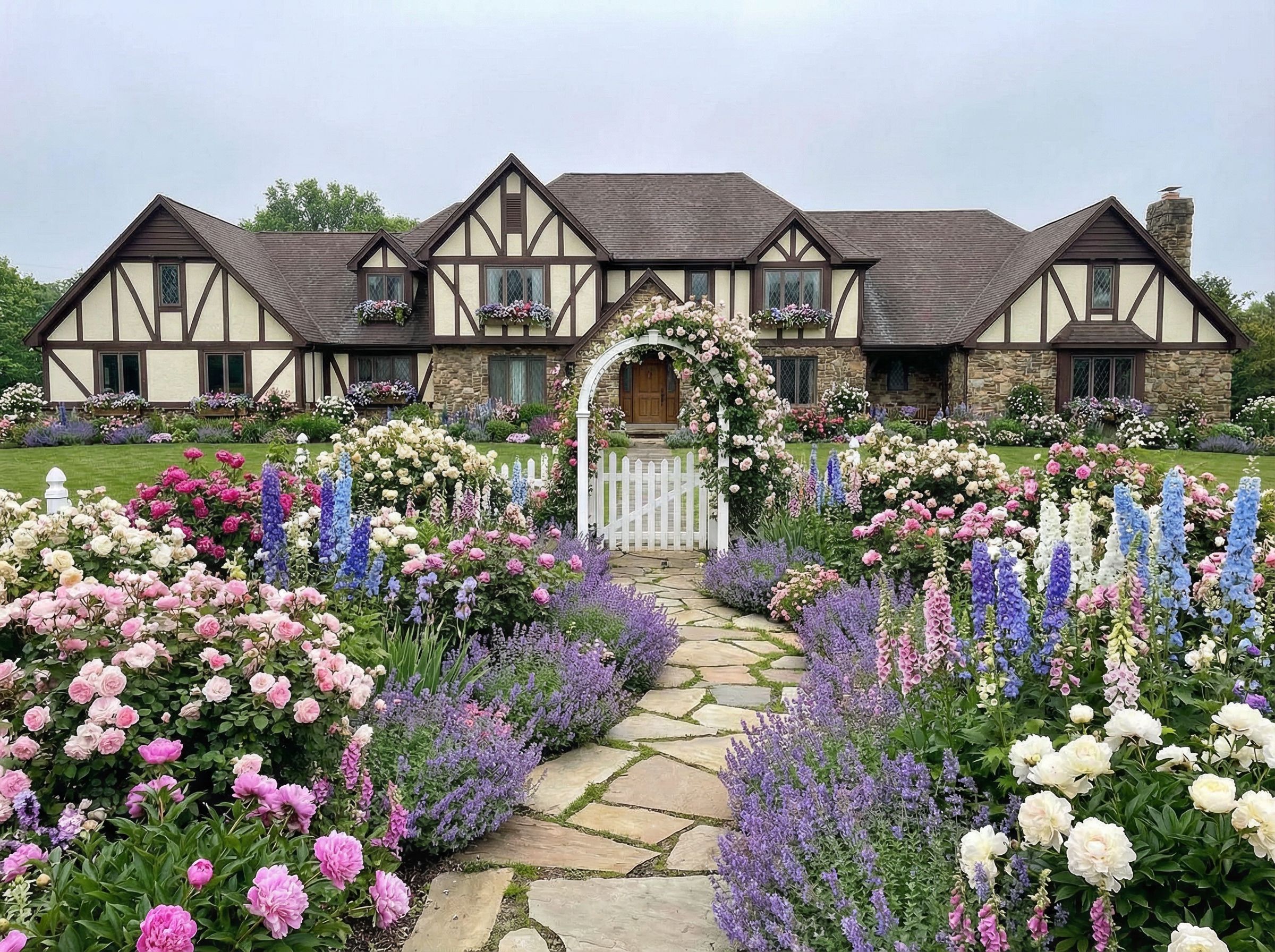 After: cottage garden