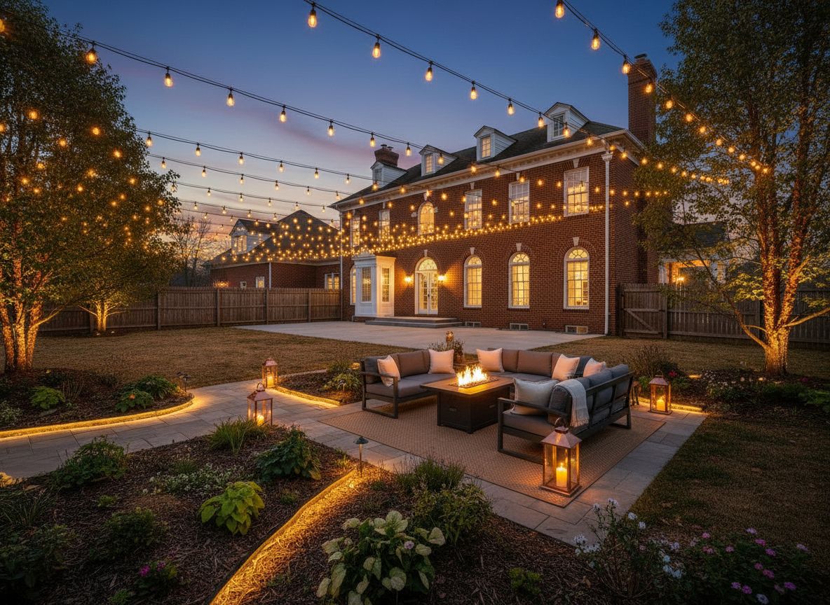 After: elegant night lighting