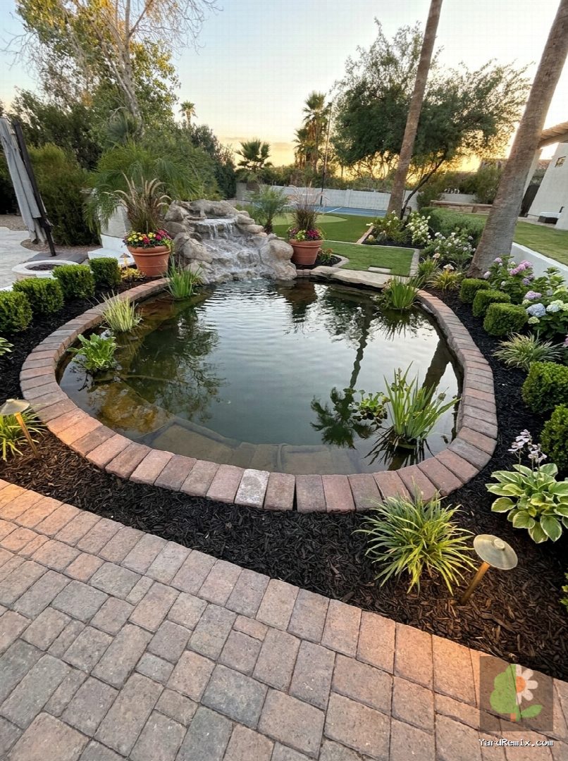 After: the yard remixed into Professional Curb Appeal by YardRemix AI