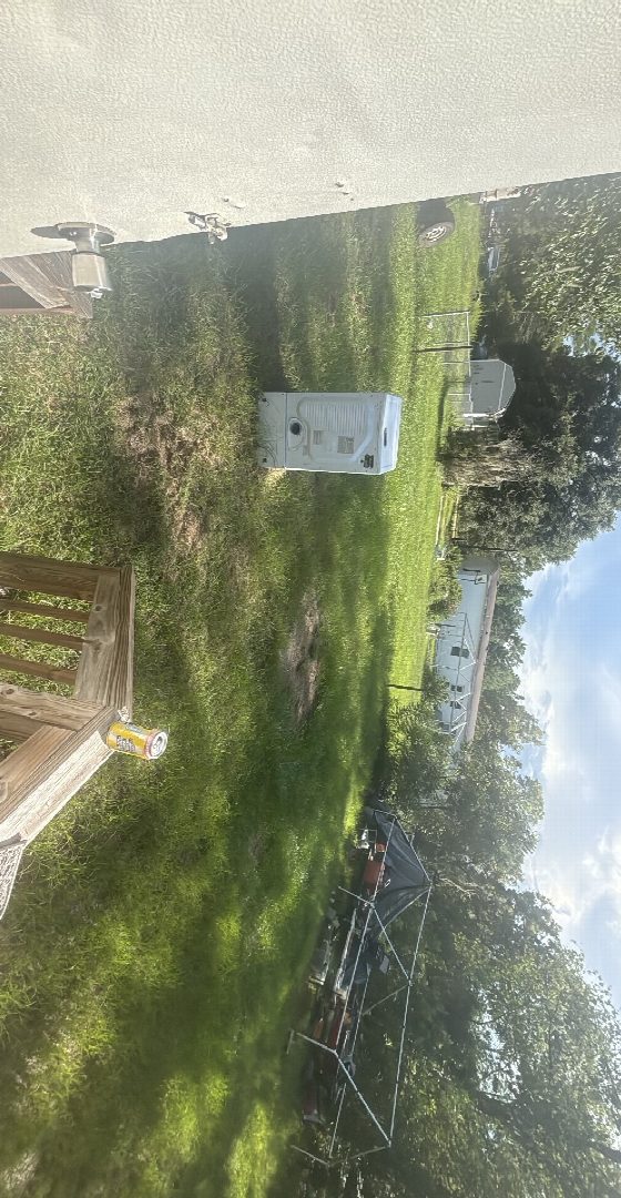 Before: the original yard photo