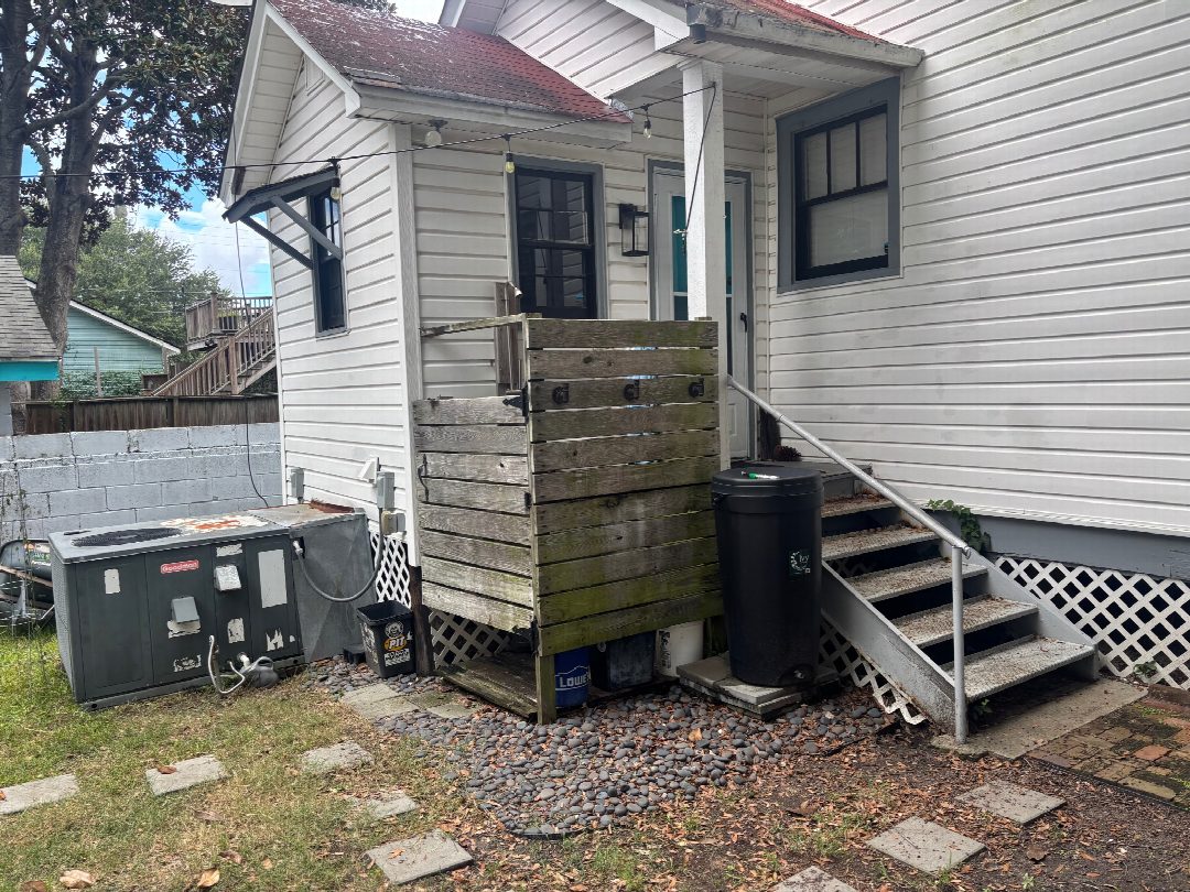 Before: the original yard photo