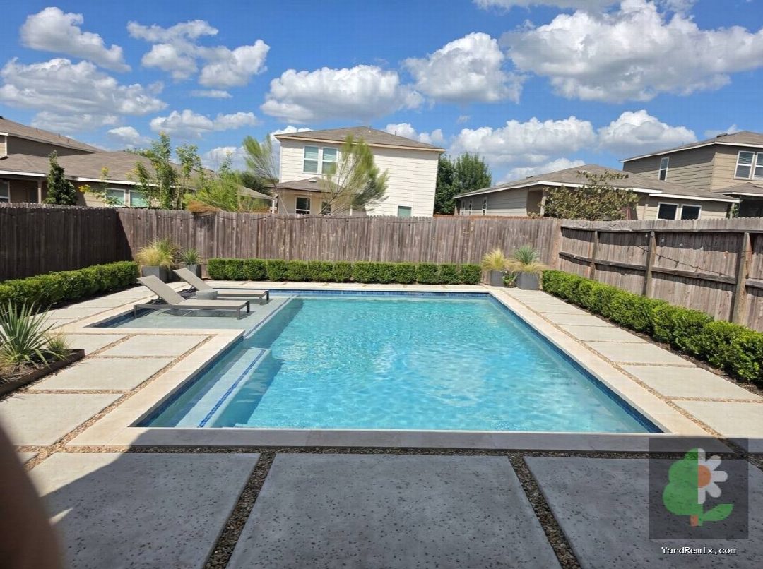Before: the original yard photo
