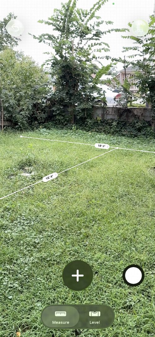 Before: the original yard photo