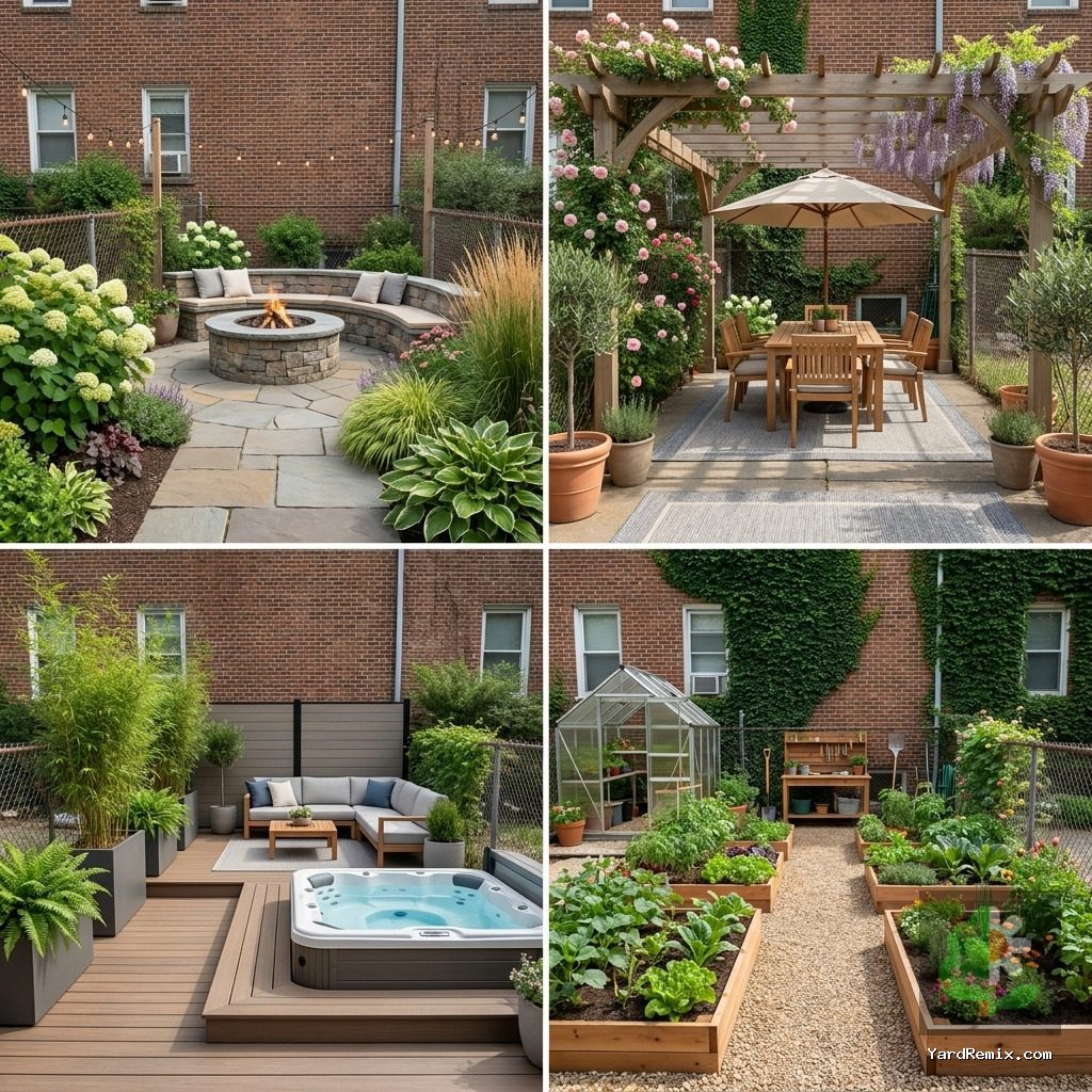 After: four AI remix ideas for this yard