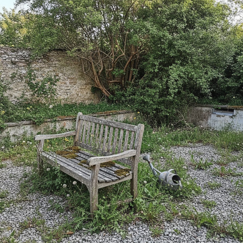 Before: the original yard photo