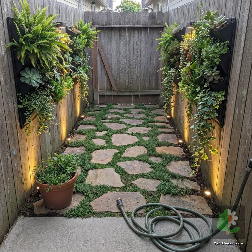 After: the yard remixed into AI yard makeover by YardRemix AI