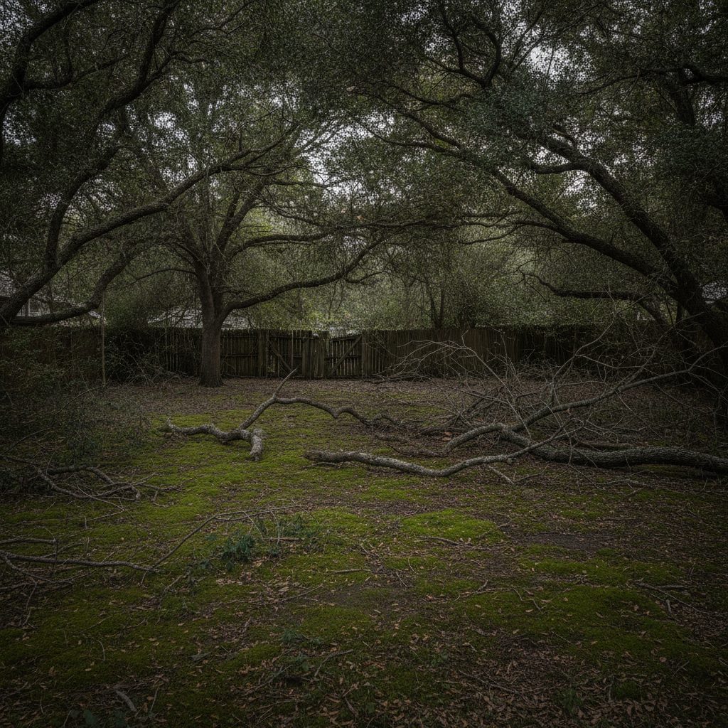 Before: the original yard photo