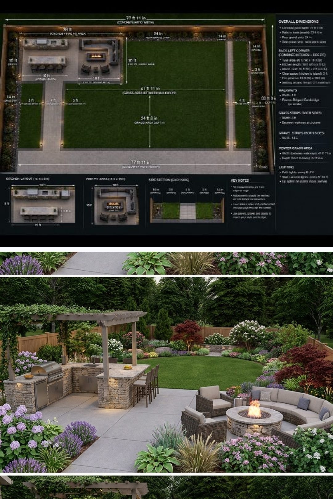 Before and after: yard remixed into Surprise Me with YardRemix AI