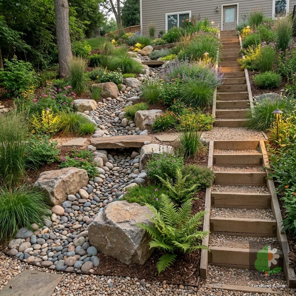 After: the yard remixed into Natural Creek by YardRemix AI