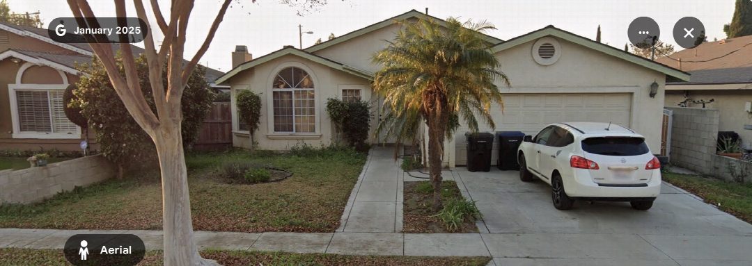 Before: the original yard photo
