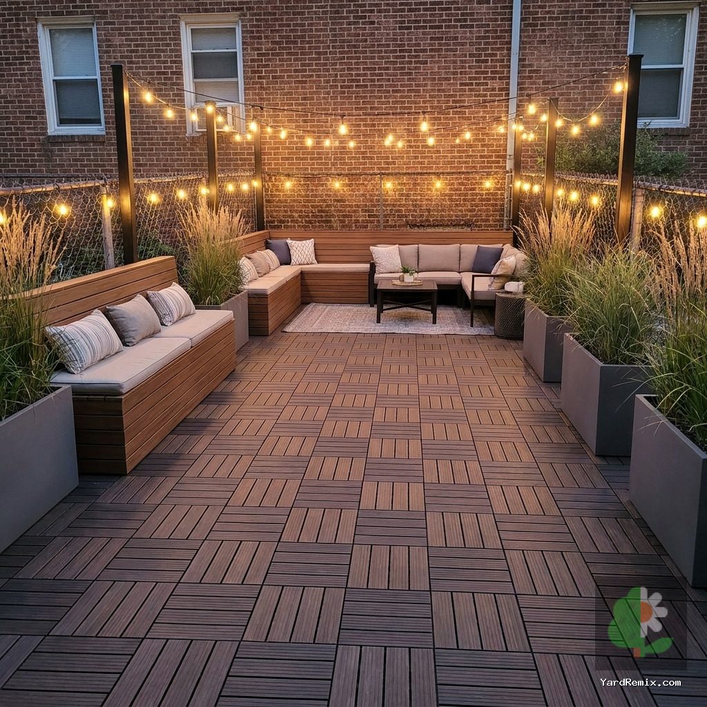 After: the yard remixed into AI yard makeover by YardRemix AI
