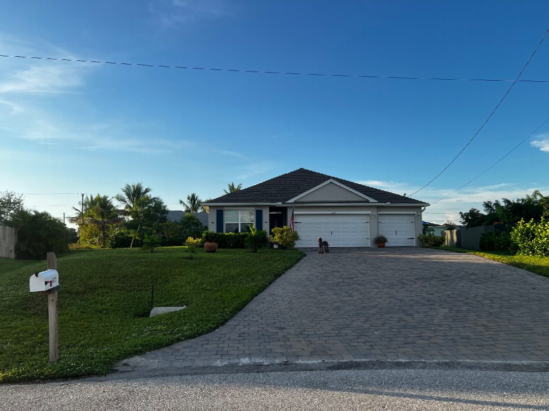 Before: the original yard photo