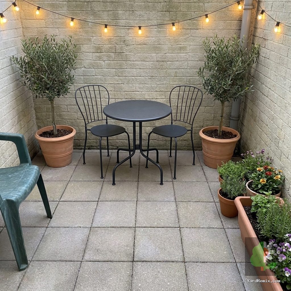 After: the yard remixed into AI yard makeover by YardRemix AI