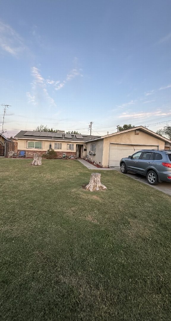 Before: the original yard photo