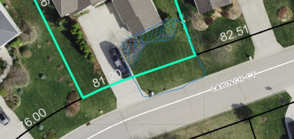 Before: the original yard photo