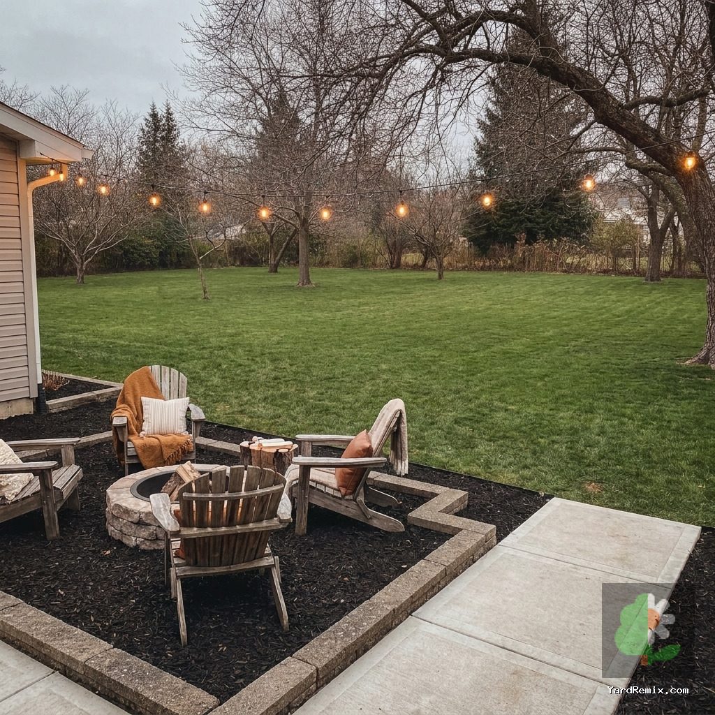 After: the yard remixed into AI yard makeover by YardRemix AI