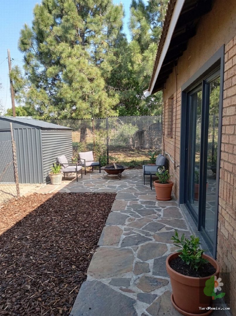 After: the yard remixed into AI yard makeover by YardRemix AI