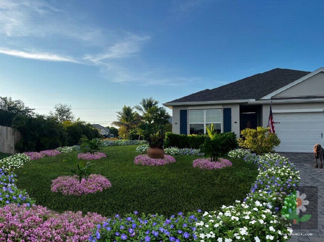 After: the yard remixed into Ground Cover by YardRemix AI