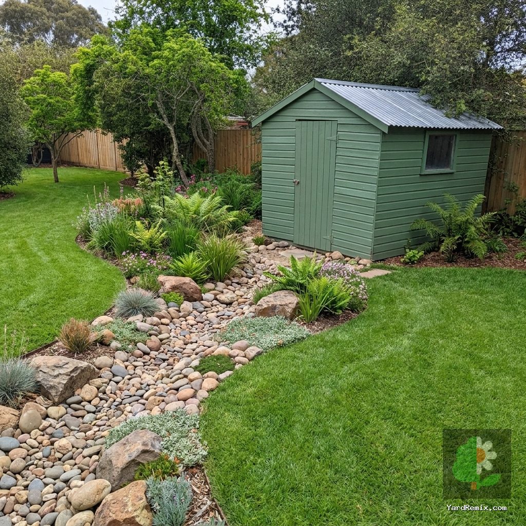 After: the yard remixed into AI yard makeover by YardRemix AI