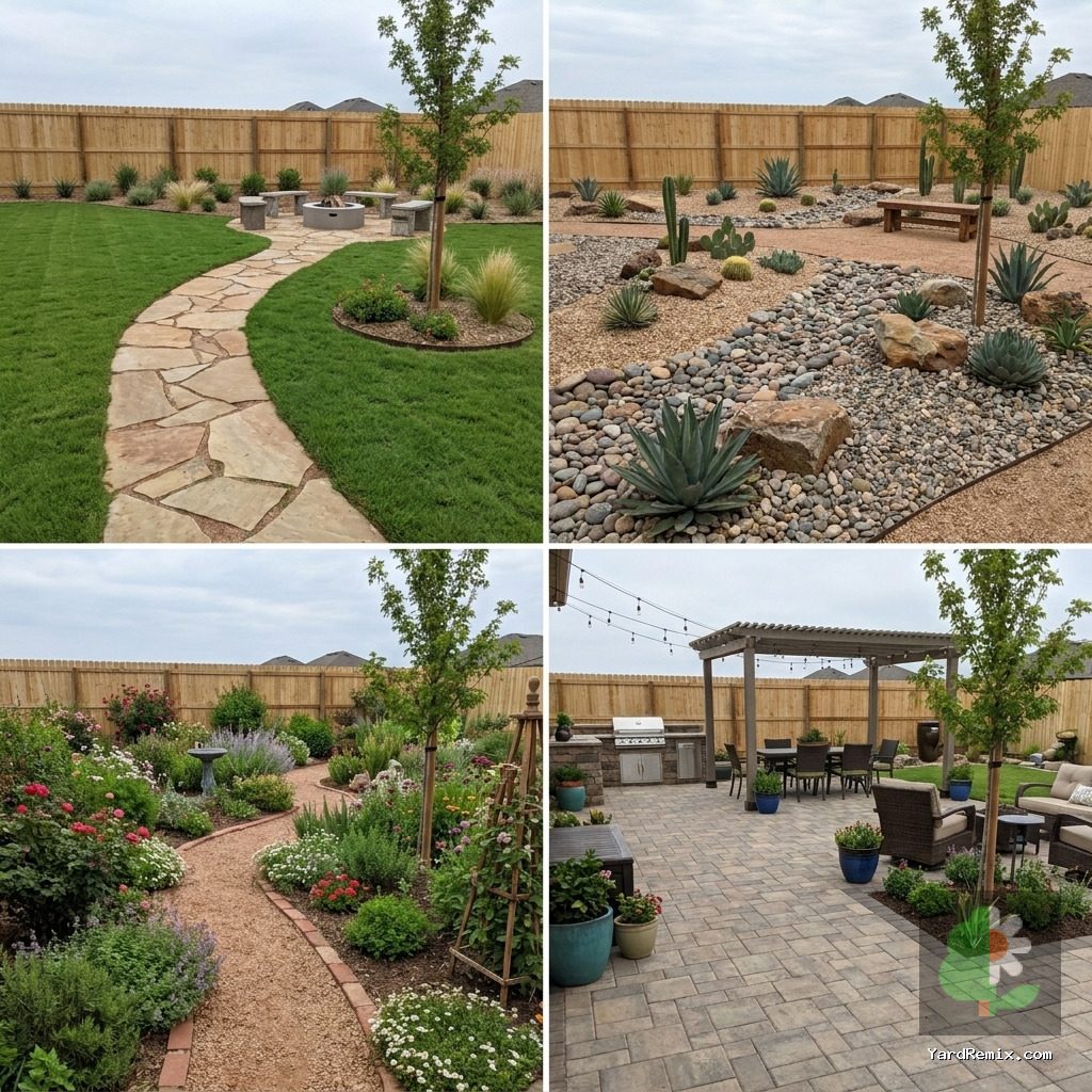 After: four AI remix ideas for this yard