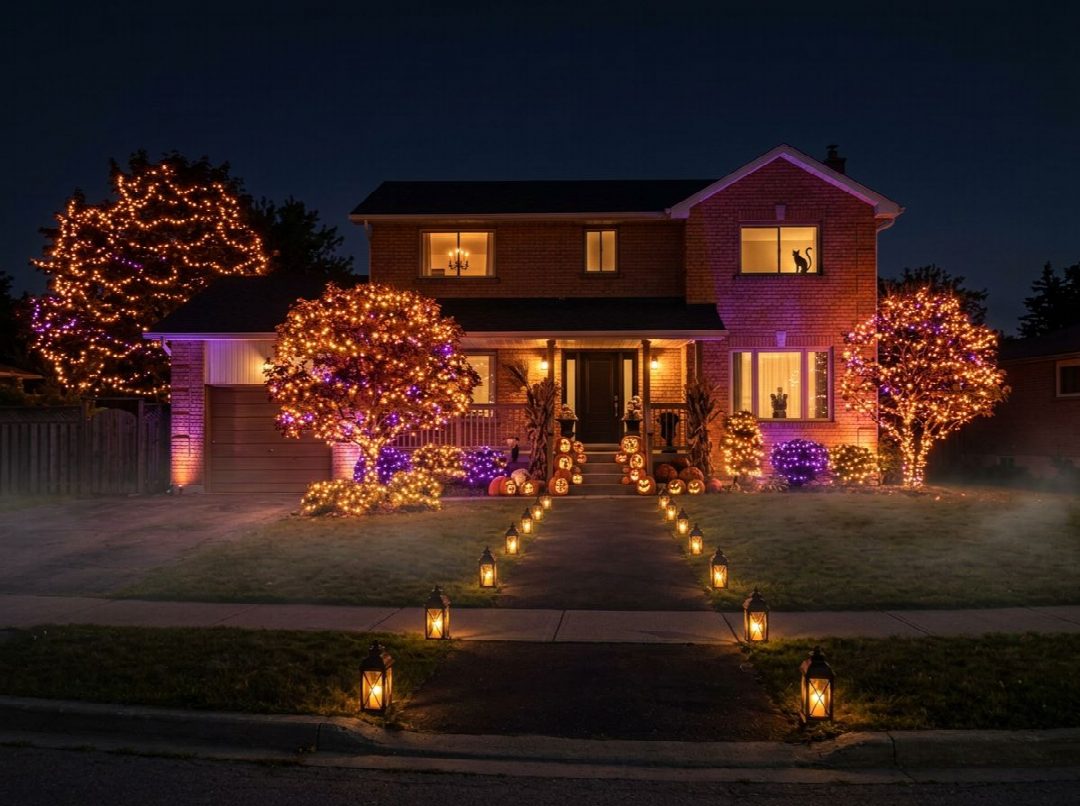 After: the yard remixed into Spooky Season by YardRemix AI