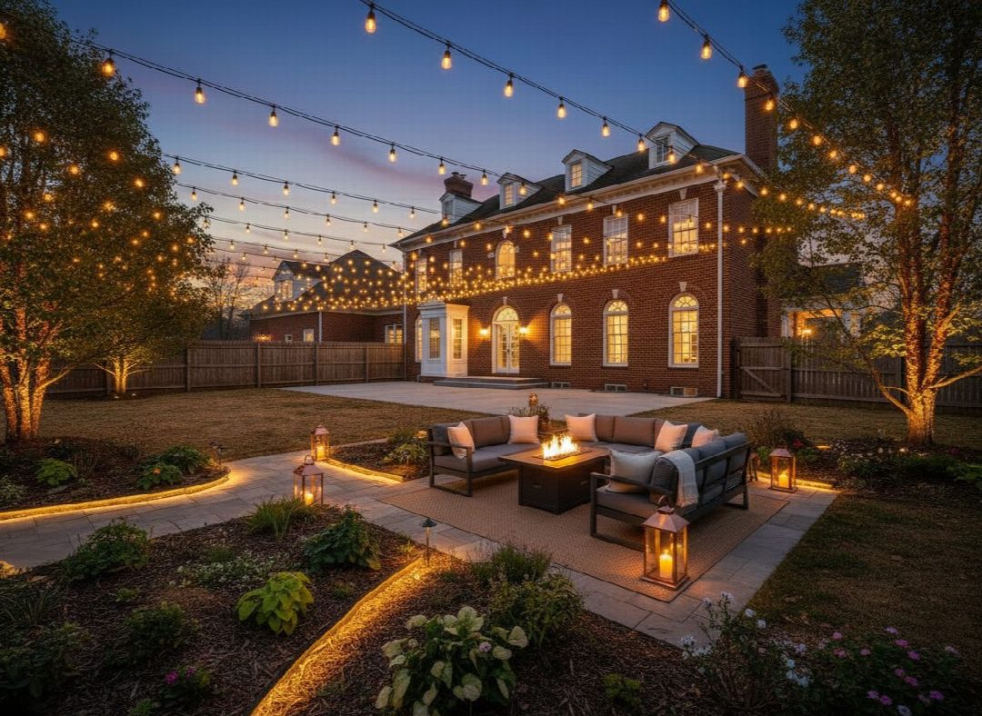 After: the yard remixed into Elegant Night by YardRemix AI