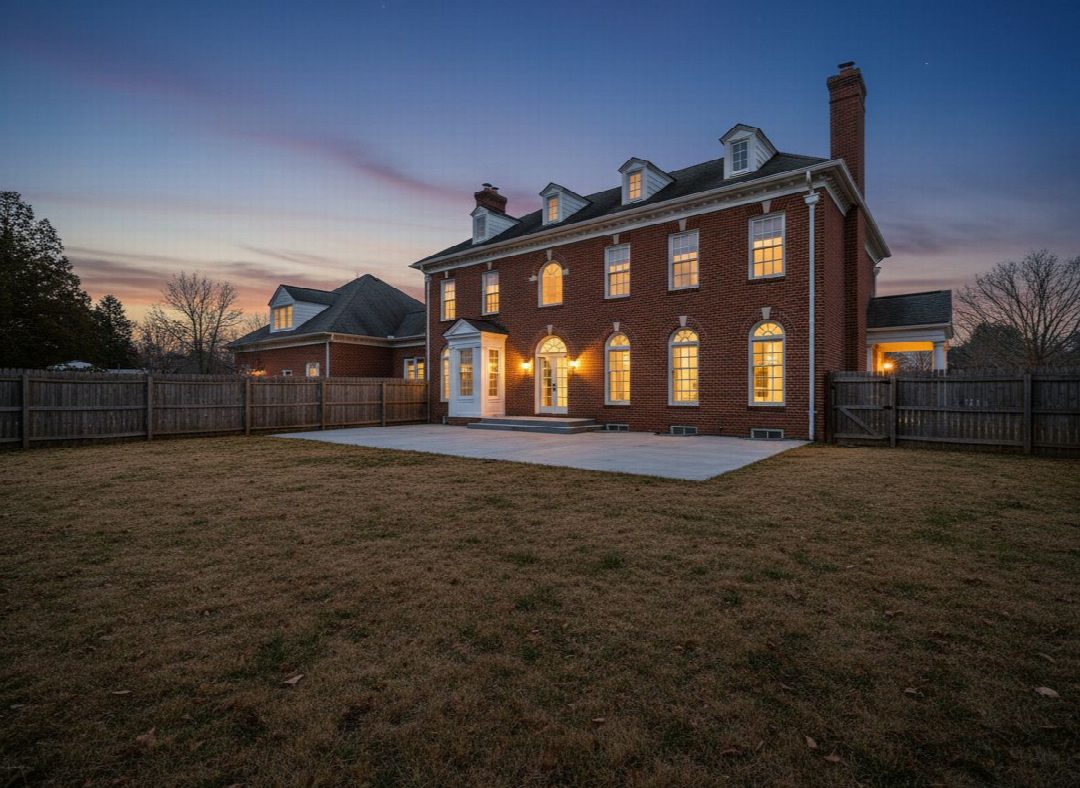 Before: the original yard photo